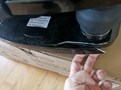 vibration platform dent